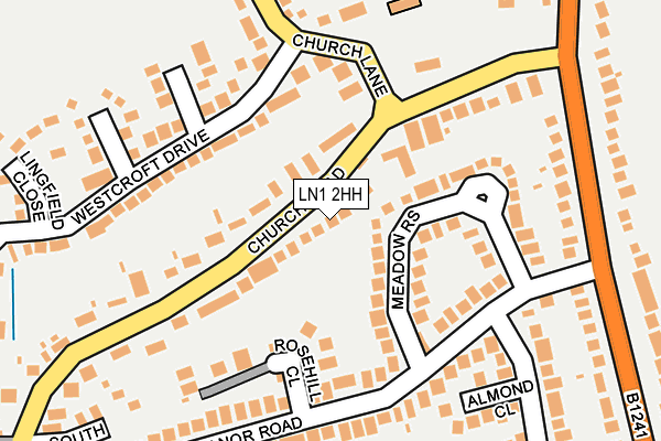 LN1 2HH map - OS OpenMap – Local (Ordnance Survey) LN1 2HH map - OS OpenMap – Local (Ordnance Survey)