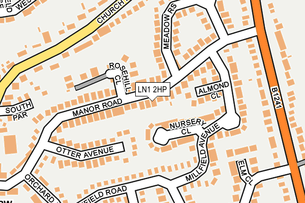LN1 2HP map - OS OpenMap – Local (Ordnance Survey) LN1 2HP map - OS OpenMap – Local (Ordnance Survey)