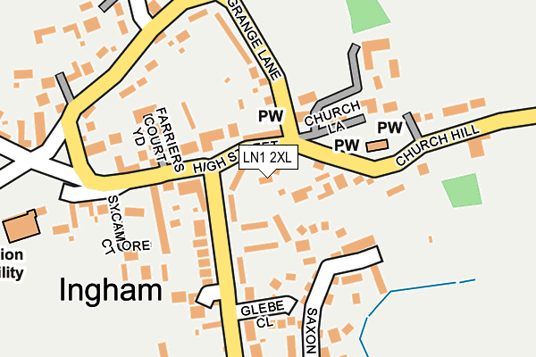 LN1 2XL map - OS OpenMap – Local (Ordnance Survey)