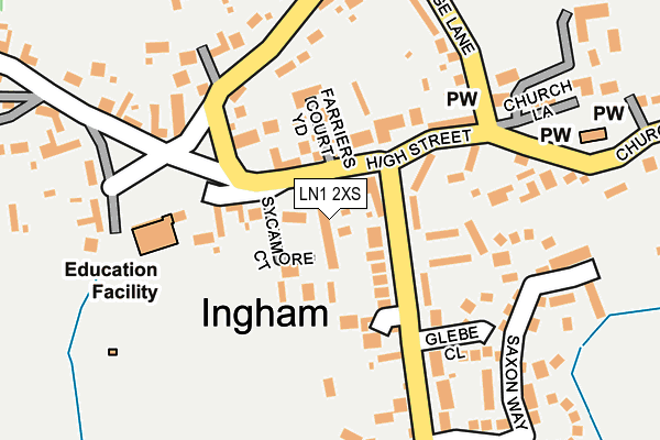 LN1 2XS map - OS OpenMap – Local (Ordnance Survey) LN1 2XS map - OS OpenMap – Local (Ordnance Survey)