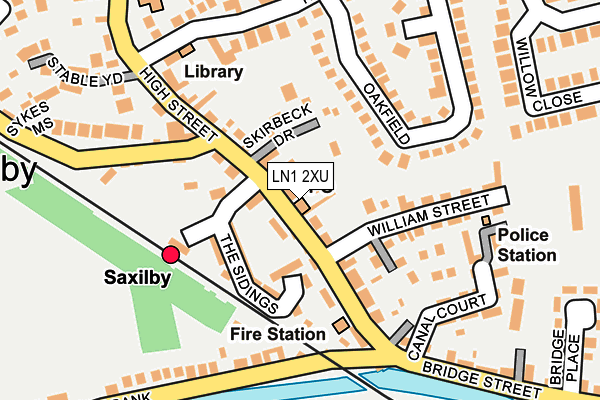 LN1 2XU map - OS OpenMap – Local (Ordnance Survey) LN1 2XU map - OS OpenMap – Local (Ordnance Survey)