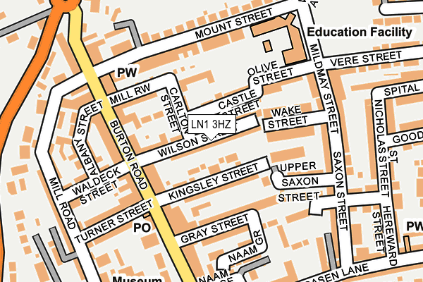 LN1 3HZ map - OS OpenMap – Local (Ordnance Survey) LN1 3HZ map - OS OpenMap – Local (Ordnance Survey)