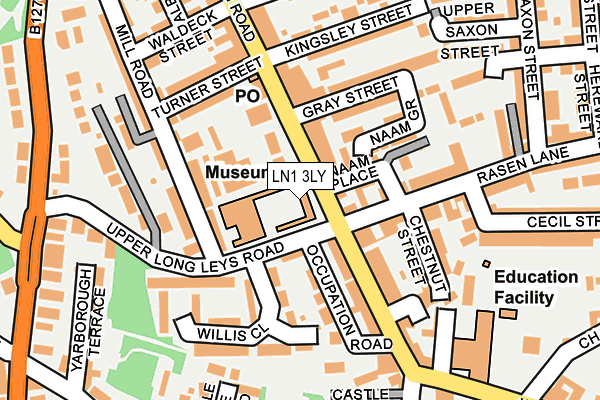LN1 3LY map - OS OpenMap – Local (Ordnance Survey) LN1 3LY map - OS OpenMap – Local (Ordnance Survey)