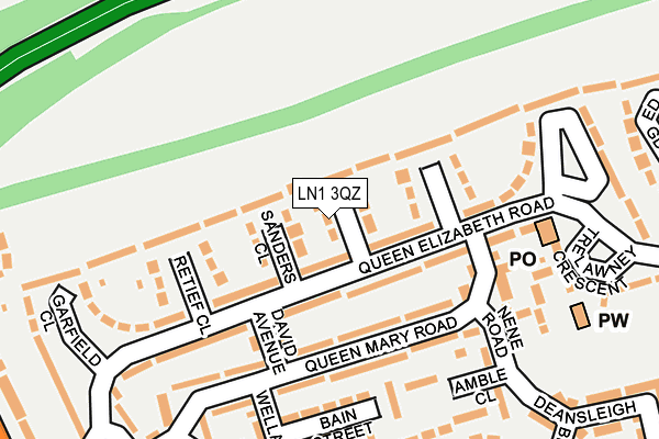 LN1 3QZ map - OS OpenMap – Local (Ordnance Survey) LN1 3QZ map - OS OpenMap – Local (Ordnance Survey)