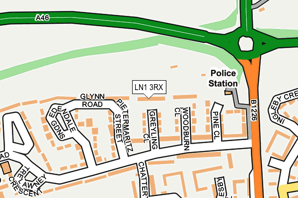 LN1 3RX map - OS OpenMap – Local (Ordnance Survey) LN1 3RX map - OS OpenMap – Local (Ordnance Survey)