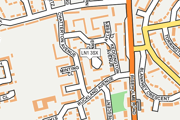 LN1 3SX map - OS OpenMap – Local (Ordnance Survey) LN1 3SX map - OS OpenMap – Local (Ordnance Survey)
