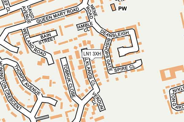 LN1 3XH map - OS OpenMap – Local (Ordnance Survey) LN1 3XH map - OS OpenMap – Local (Ordnance Survey)
