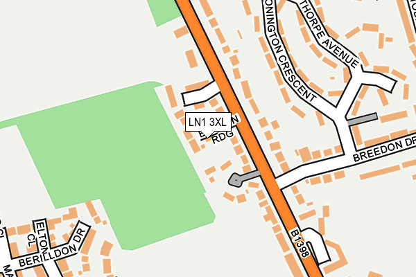 LN1 3XL map - OS OpenMap – Local (Ordnance Survey) LN1 3XL map - OS OpenMap – Local (Ordnance Survey)