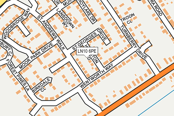 LN10 6PE map - OS OpenMap – Local (Ordnance Survey) LN10 6PE map - OS OpenMap – Local (Ordnance Survey)