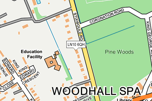 LN10 6QH map - OS OpenMap – Local (Ordnance Survey) LN10 6QH map - OS OpenMap – Local (Ordnance Survey)
