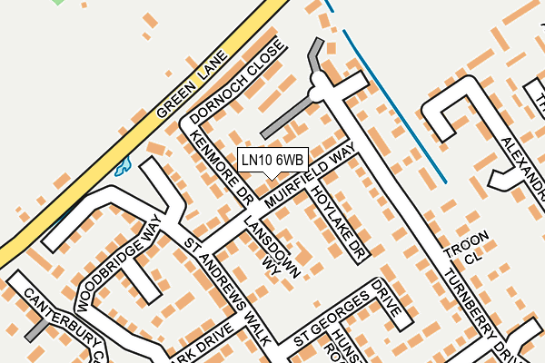 LN10 6WB map - OS OpenMap – Local (Ordnance Survey) LN10 6WB map - OS OpenMap – Local (Ordnance Survey)