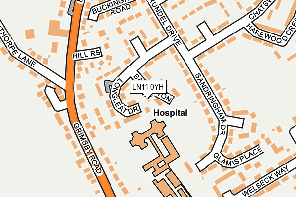 LN11 0YH map - OS OpenMap – Local (Ordnance Survey) LN11 0YH map - OS OpenMap – Local (Ordnance Survey)