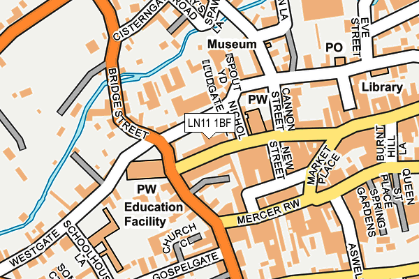 LN11 1BF map - OS OpenMap – Local (Ordnance Survey) LN11 1BF map - OS OpenMap – Local (Ordnance Survey)