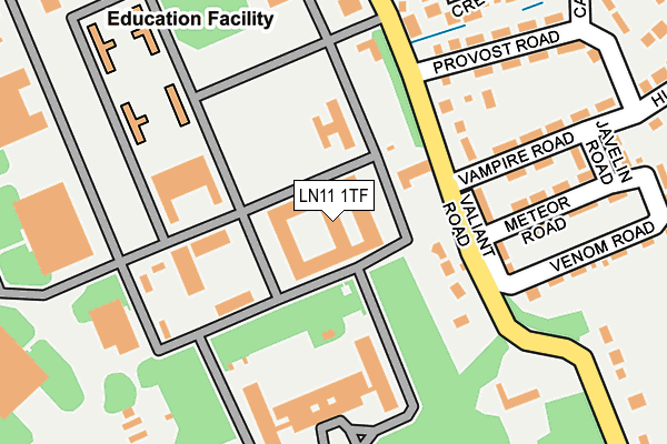 LN11 1TF map - OS OpenMap – Local (Ordnance Survey) LN11 1TF map - OS OpenMap – Local (Ordnance Survey)