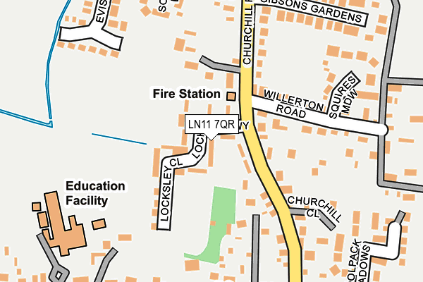LN11 7QR map - OS OpenMap – Local (Ordnance Survey) LN11 7QR map - OS OpenMap – Local (Ordnance Survey)