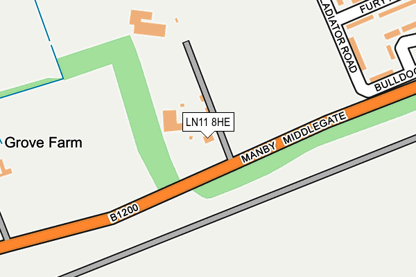 LN11 8HE map - OS OpenMap – Local (Ordnance Survey) LN11 8HE map - OS OpenMap – Local (Ordnance Survey)