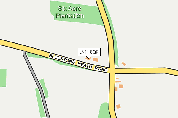 LN11 8QP map - OS OpenMap – Local (Ordnance Survey) LN11 8QP map - OS OpenMap – Local (Ordnance Survey)