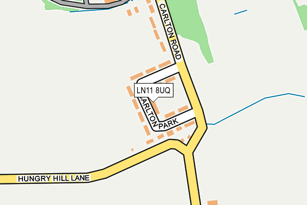 LN11 8UQ map - OS OpenMap – Local (Ordnance Survey)