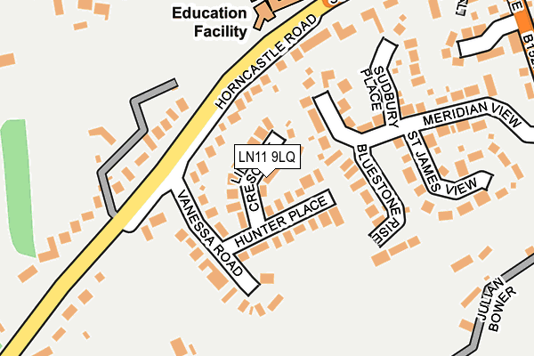 LN11 9LQ map - OS OpenMap – Local (Ordnance Survey) LN11 9LQ map - OS OpenMap – Local (Ordnance Survey)