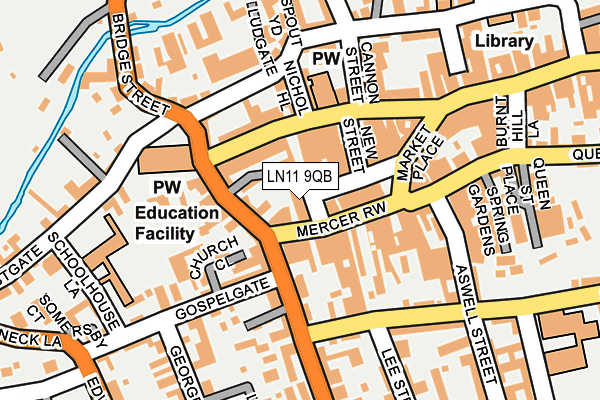 LN11 9QB map - OS OpenMap – Local (Ordnance Survey) LN11 9QB map - OS OpenMap – Local (Ordnance Survey)
