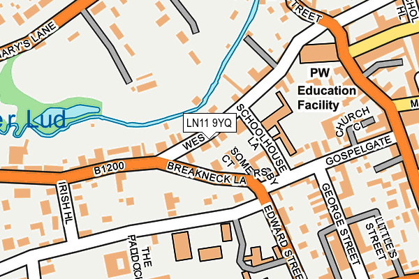 LN11 9YQ map - OS OpenMap – Local (Ordnance Survey) LN11 9YQ map - OS OpenMap – Local (Ordnance Survey)
