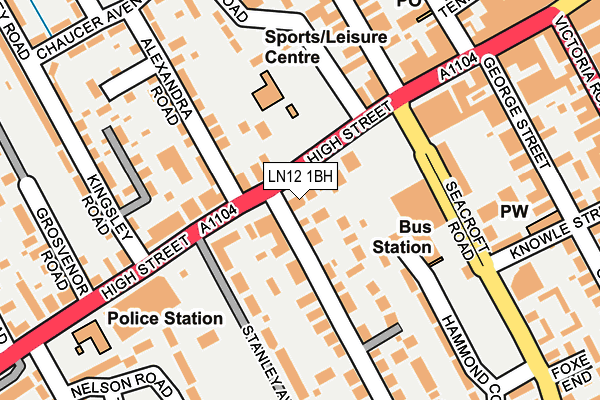 LN12 1BH map - OS OpenMap – Local (Ordnance Survey) LN12 1BH map - OS OpenMap – Local (Ordnance Survey)