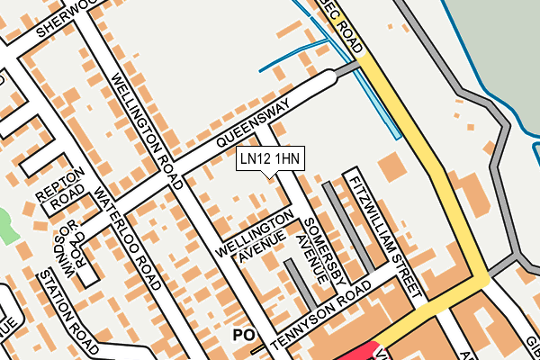 LN12 1HN map - OS OpenMap – Local (Ordnance Survey) LN12 1HN map - OS OpenMap – Local (Ordnance Survey)