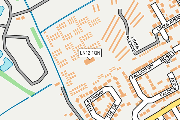 LN12 1QN map - OS OpenMap – Local (Ordnance Survey) LN12 1QN map - OS OpenMap – Local (Ordnance Survey)