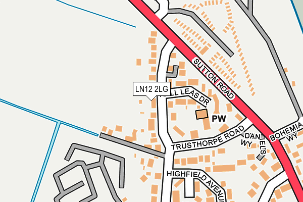 LN12 2LG map - OS OpenMap – Local (Ordnance Survey) LN12 2LG map - OS OpenMap – Local (Ordnance Survey)