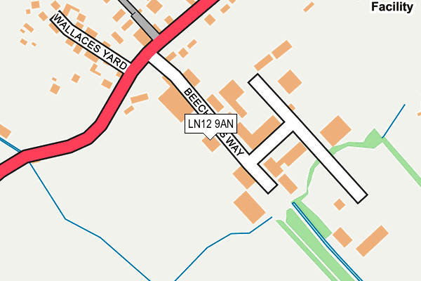 LN12 9AN map - OS OpenMap – Local (Ordnance Survey) LN12 9AN map - OS OpenMap – Local (Ordnance Survey)