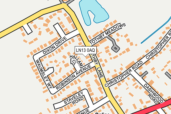 LN13 0AQ map - OS OpenMap – Local (Ordnance Survey) LN13 0AQ map - OS OpenMap – Local (Ordnance Survey)