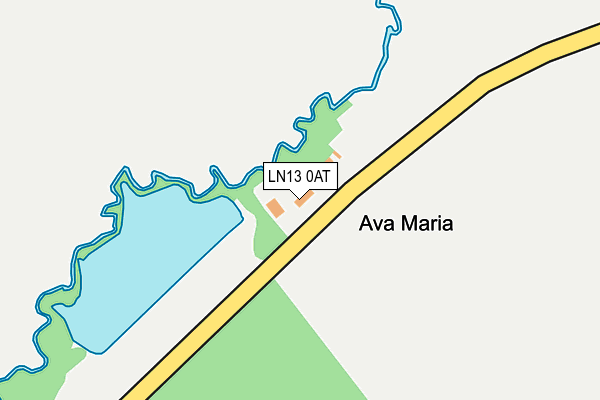 LN13 0AT map - OS OpenMap – Local (Ordnance Survey)