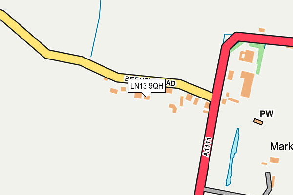 LN13 9QH map - OS OpenMap – Local (Ordnance Survey) LN13 9QH map - OS OpenMap – Local (Ordnance Survey)