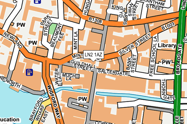 LN2 1AZ map - OS OpenMap – Local (Ordnance Survey) LN2 1AZ map - OS OpenMap – Local (Ordnance Survey)