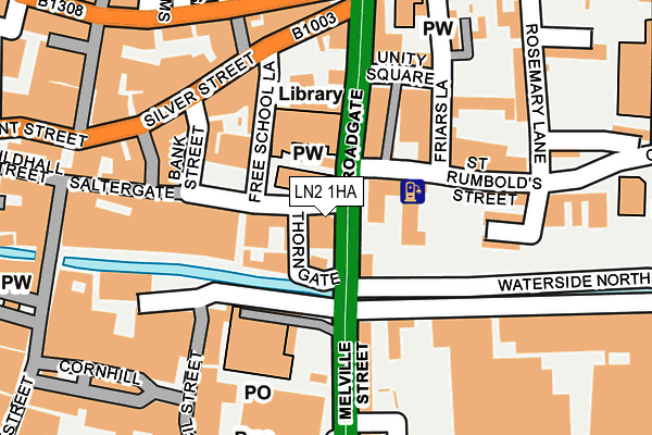 LN2 1HA map - OS OpenMap – Local (Ordnance Survey) LN2 1HA map - OS OpenMap – Local (Ordnance Survey)