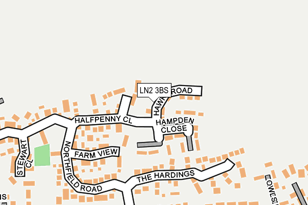 LN2 3BS map - OS OpenMap – Local (Ordnance Survey) LN2 3BS map - OS OpenMap – Local (Ordnance Survey)