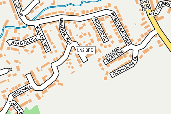 LN2 3FD map - OS OpenMap – Local (Ordnance Survey) LN2 3FD map - OS OpenMap – Local (Ordnance Survey)