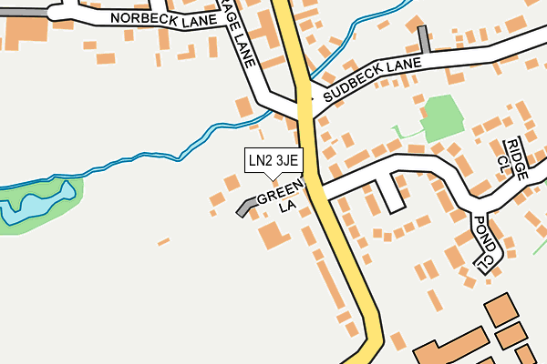 LN2 3JE map - OS OpenMap – Local (Ordnance Survey) LN2 3JE map - OS OpenMap – Local (Ordnance Survey)