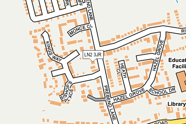 LN2 3JR map - OS OpenMap – Local (Ordnance Survey) LN2 3JR map - OS OpenMap – Local (Ordnance Survey)