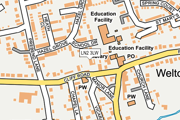 LN2 3LW map - OS OpenMap – Local (Ordnance Survey) LN2 3LW map - OS OpenMap – Local (Ordnance Survey)