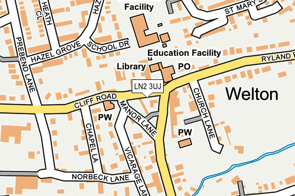 LN2 3UJ map - OS OpenMap – Local (Ordnance Survey) LN2 3UJ map - OS OpenMap – Local (Ordnance Survey)