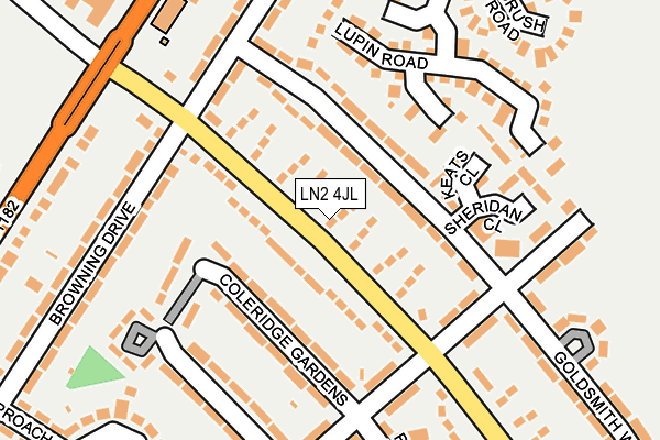 LN2 4JL map - OS OpenMap – Local (Ordnance Survey) LN2 4JL map - OS OpenMap – Local (Ordnance Survey)