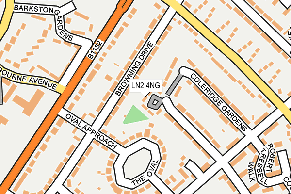 LN2 4NG map - OS OpenMap – Local (Ordnance Survey) LN2 4NG map - OS OpenMap – Local (Ordnance Survey)