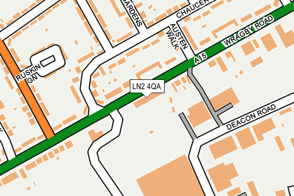 LN2 4QA map - OS OpenMap – Local (Ordnance Survey) LN2 4QA map - OS OpenMap – Local (Ordnance Survey)