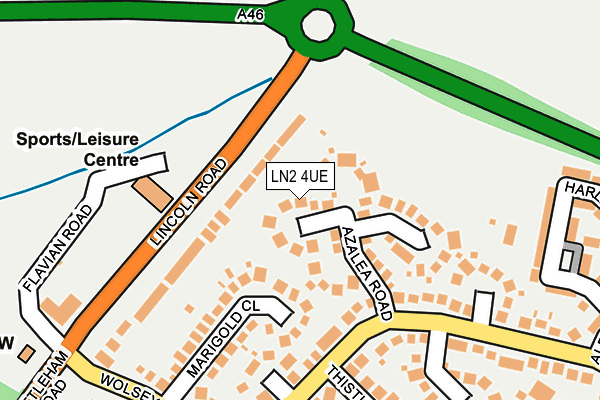 LN2 4UE map - OS OpenMap – Local (Ordnance Survey) LN2 4UE map - OS OpenMap – Local (Ordnance Survey)