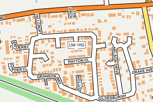LN4 1HG map - OS OpenMap – Local (Ordnance Survey) LN4 1HG map - OS OpenMap – Local (Ordnance Survey)
