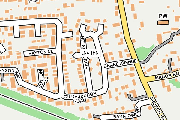 LN4 1HN map - OS OpenMap – Local (Ordnance Survey) LN4 1HN map - OS OpenMap – Local (Ordnance Survey)