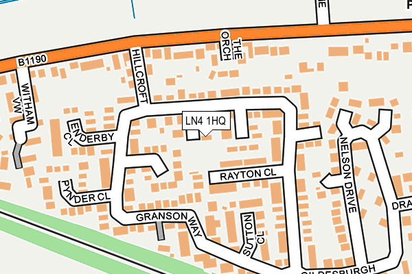 LN4 1HQ map - OS OpenMap – Local (Ordnance Survey) LN4 1HQ map - OS OpenMap – Local (Ordnance Survey)