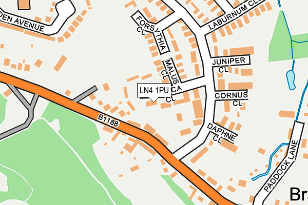 LN4 1PU map - OS OpenMap – Local (Ordnance Survey) LN4 1PU map - OS OpenMap – Local (Ordnance Survey)