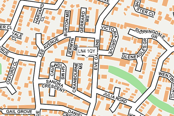 LN4 1QY map - OS OpenMap – Local (Ordnance Survey) LN4 1QY map - OS OpenMap – Local (Ordnance Survey)
